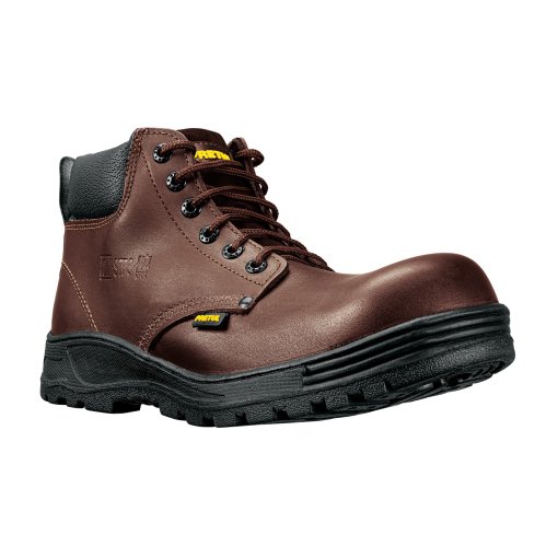 Bota de seguridad café, #29, casquillo de poliamida, diseñada para protección en ambientes industriales, PRETUL, clave 25984.