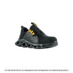Tenis de seguridad #30, casquillo metálico, negros, PRETUL