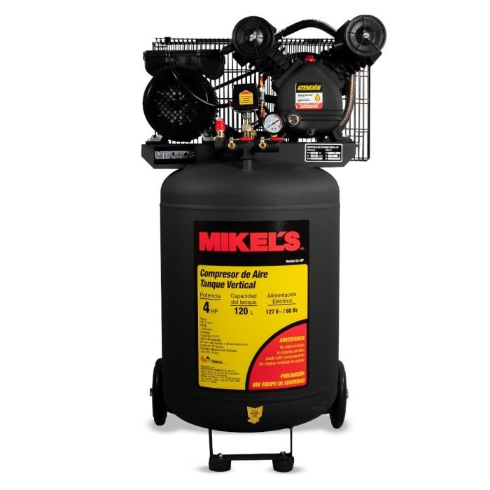 Compresor de aire vertical 4 HP (120 lts) MIKELS CA-4HP