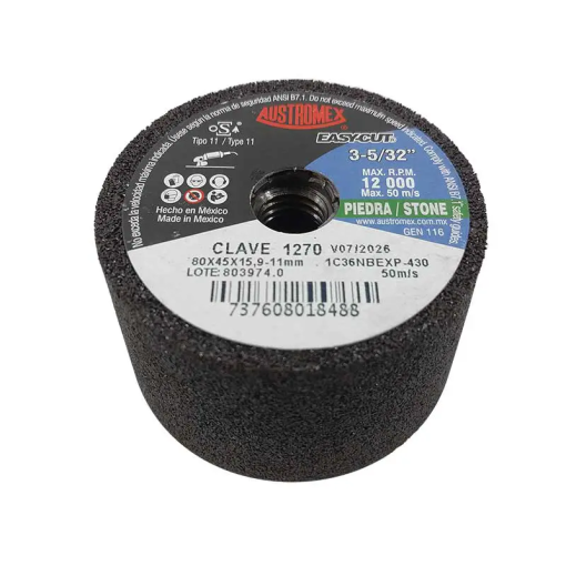 COPA ABRASIVA C/BUJE 3.5" G-36 PIEDRA/MARMOL