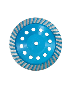 COPA DE DIAMANTE 7" AZUL PLATA  P/DESBASTE MARMOL