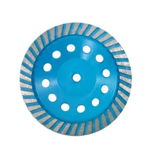 COPA DE DIAMANTE 7" AZUL PLATA  P/DESBASTE MARMOL