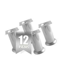 PATA/P/SOFA B140 CROMADA 100MM 12PZ