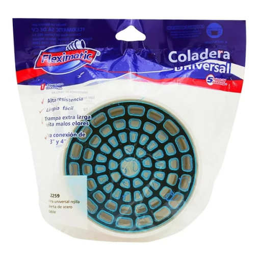 Coladera Universal Fleximatic Blanca - Diseño Versátil para Adaptarse a Diferentes Instalaciones  2259