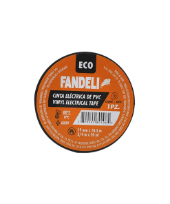 CINTA AISLAR 19 MM X 18MT NEGRO ECO FANDELI