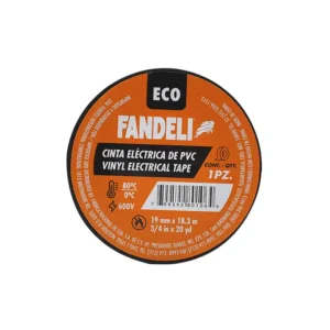 CINTA AISLAR 19 MM X 18MT NEGRO ECO FANDELI