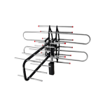 Hi Tools Antena Tradicional 020170 – Amplificador de Alta Ganancia y Rotación Remota de 360° para Mejor Recepción de Canales HD Locales