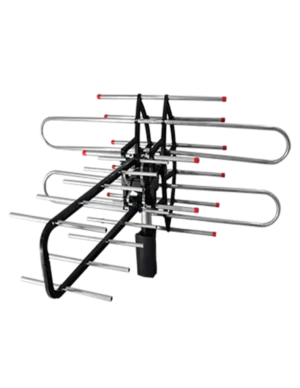 Hi Tools Antena Tradicional 020170 – Amplificador de Alta Ganancia y Rotación Remota de 360° para Mejor Recepción de Canales HD Locales