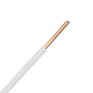 ALAMBRE THW # 10   90° BLANCO ROLLO 100MT IUSA