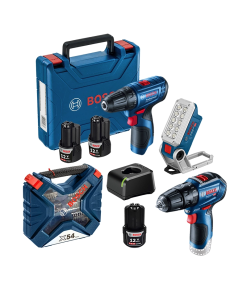 TALADRO ATORNI. 3/8" GSR120-LI 2X12V+ROTO/BAT/LI/S