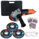 MINIESMERILADORA4 1/2" C/GUANT/LENTE/DISCO