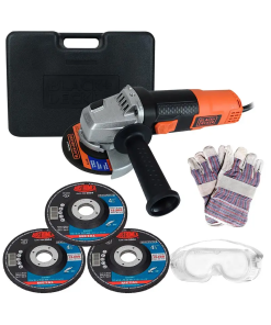 MINIESMERILADORA4 1/2" C/GUANT/LENTE/DISCO