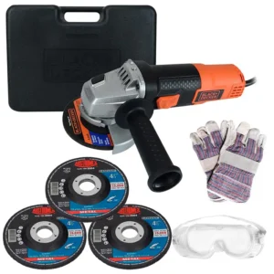 MINIESMERILADORA4 1/2" C/GUANT/LENTE/DISCO