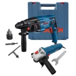 MINIESMERILADORA 4 1/2" 710W+MARTILLO SDS720W+MAND