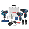 TALADRO ATORNI. GSR 120-LI+GDR 120-LI+23ACCE+POCKE