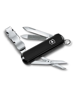 NAVAJA CORTAUÑAS CLIP 580, 65MM NEGRO 8 USOS