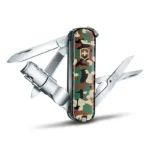 NAVAJA CORTAUÑAS CLIP 580, CAMUFLAJE VERDE, 8 USOS