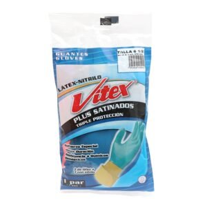 Guantes de Protección Vitex Plus Satinado Talla 6.5 - Par, Máxima Protección para Manos Sensibles, Ajuste Perfecto y Flexibilidad Mejorada