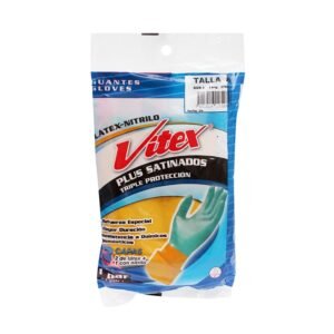 Guantes de Protección Vitex Plus Satinado Talla 8 - Par, Diseño Ergonómico y Material de Alta Calidad, Ideal para Trabajos de Precisión