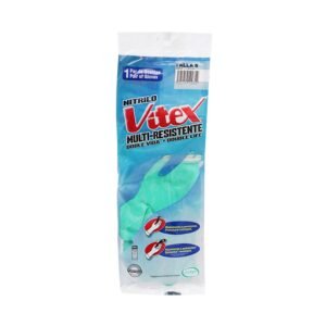 Guantes de Protección Vitex Multirresistente Talla 8 - Par, Fabricados en Látex de Alta Resistencia, Ajuste Ergonómico y Máxima Durabilidad