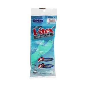 Guantes de Protección Vitex Multirresistente Talla 9 - Par, Revestimiento Extra Resistente, Antideslizante, Ideal para Tareas Industriales y Domésticas