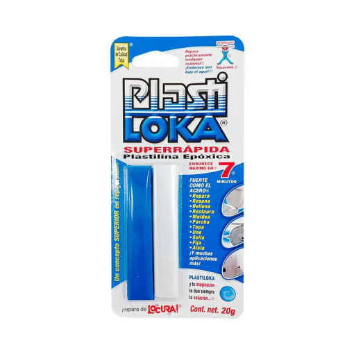 PEGAMENTO PLASTILOKA DE  20 GRS SUPER RAPIDA