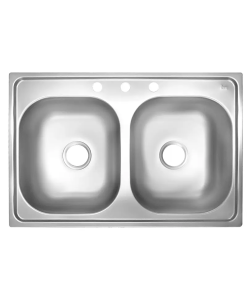 FREGADERO  84 X 56 P/EMPOTRAR 2 TINAS  A/INOX