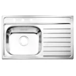 FREGADERO 80 X 51 P/EMPOTRAR 1 TINA DER A/INOX