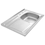 FREGADERO 80 X 50 SOBREPONER 1 TINA IZQ A/INOX