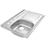 FREGADERO 80 X 50 SOBREPONER 1 TINA DER A/INOX
