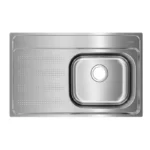 FREGADERO 80 X 51 P/EMPOTRAR 1 TINA IZQ A/INOX