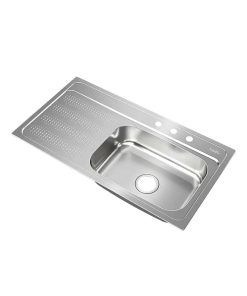 FREGADERO  95 X 51 P/EMPOTRAR 1 TINA IZQ  A/INOX