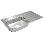 FREGADERO 95 X 51 P/EMPOTRAR 1 TINA DER A/INOX