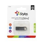 Memoria USB Stylos Tech ST100 32GB 2.0 Plateado - Almacenamiento Portátil y Versátil