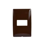 PLACA DE 1 V. CHOCOLATE HORIZONTAL ROYER CIEN