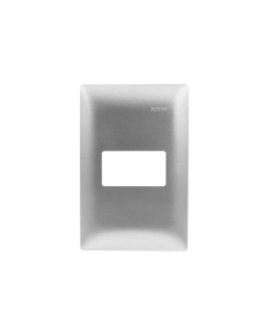 PLACA DE  1 V. PLATA HORIZONTAL ROYER CIEN