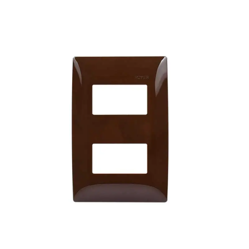 PLACA DE  2 V. CHOCOLATE DISTANCIADOS ROYER CIEN