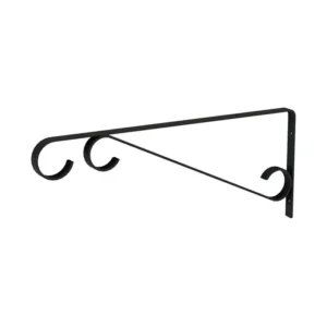 MENSULA NEGRA 13.5X39CM SOPORTE P/COLGAR MACETAS