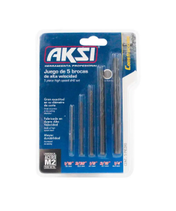 JUEGO 5 PCS DE BROCAS DE ALTA VELOCIDAD