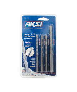 JUEGO 4 PCS DE BROCAS PARA CONCRETO