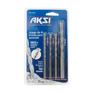 JUEGO 4 PCS DE BROCAS PARA CONCRETO