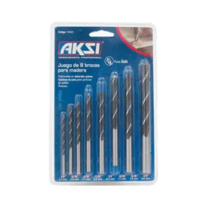 JUEGO DE BROCAS PARA MADERA, 8 PIEZAS