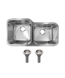 FREGADERO  88 X 47 SOBREPONER 2 TINAS A/INOX