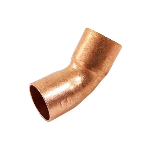 CODO DE  13 MM.   1/2" X 45Ø DE COBRE NACOBRE