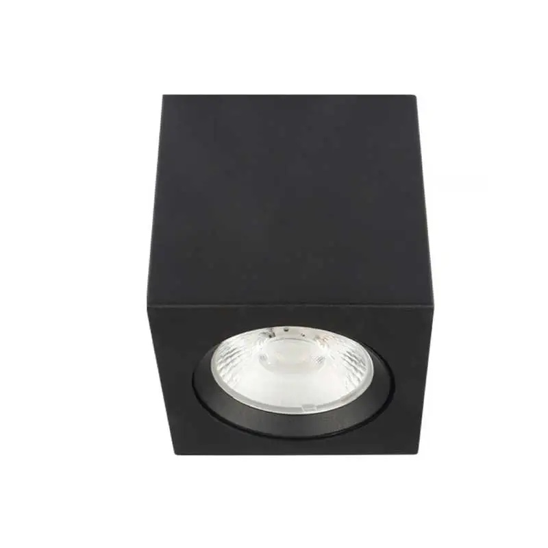 LAMPARA P/SOBREPONER 10W SPOT NEGRO