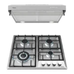 PARRILLA GAS 4Q A/INOX 60CM +CAMPANA 60CM A/INOX
