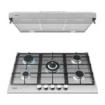 PARRILLA GAS 5Q A/INOX 75CM +CAMPANA 80 CM A/INOX