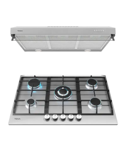 PARRILLA GAS 5Q A/INOX 75CM +CAMPANA 80 CM A/INOX