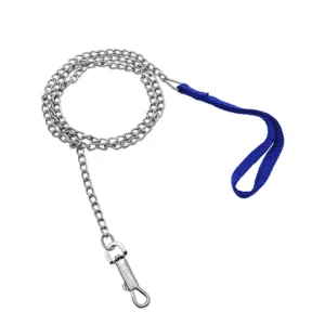 CADENA P/PERRO  2.0 MM X1.2 MT CORREA AZUL AKSI