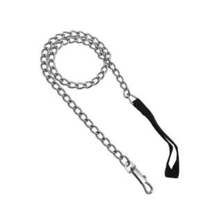 CADENA P/PERRO  4.0 MM X 1.2 M CORREA NEGRO AKSI